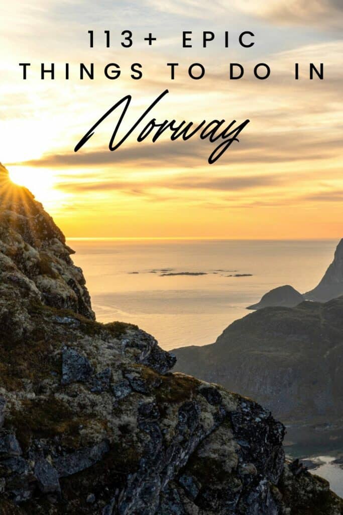 Epic things to do in polar Norway: Visit Lofoten peninsula and experience the midnight sun over the sea